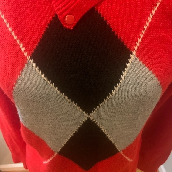 Oleg Cassini Vintage 80’s argyle sweater, size L - Picture 5 of 5